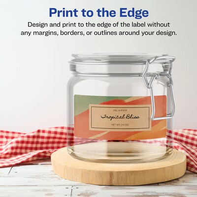 Avery Laser/Inkjet Multipurpose Labels, 5" x ", Kraft Brown, 100/Pack (94241)