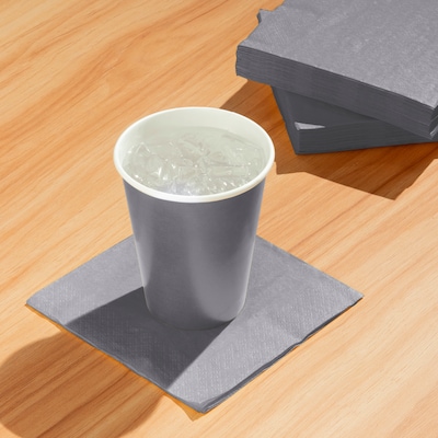 Creative Converting Touch of Color Paper Cups, Shimmering Silver, 240/Carton (56106B)