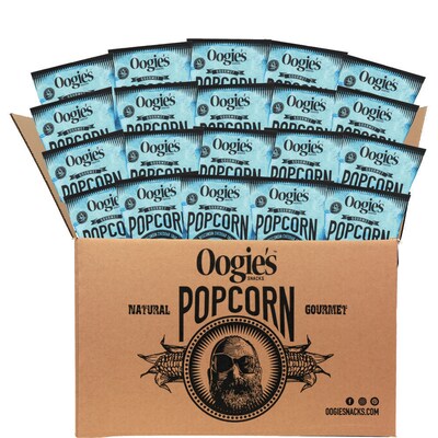 Oogie's Snacks Wisconsin Cheddar 1848 Popcorn, 1 oz., 20 Bags/Box (856856001179)