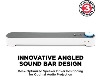 Gogroove SonaVERSE UBR Computer Speaker, White (GGSVUBR100WTEW)