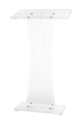 AdirOffice 47 Podium Lectern, Clear (661-02-PKG)