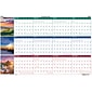 2024 House of Doolittle Earthscape 24" x 37" Wet-Erase Yearly Wall Calendar, Reversible (393-24)