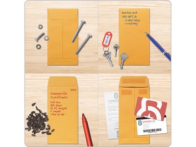 Quality Park Redi-Seal Self Seal #7 Envelope, 3-1/2" x 6-1/2", Kraft, 500/Box (QUA50765)