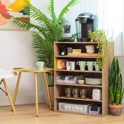 Iris 31.51" 5-Shelf Bookcase, Brown (596986)