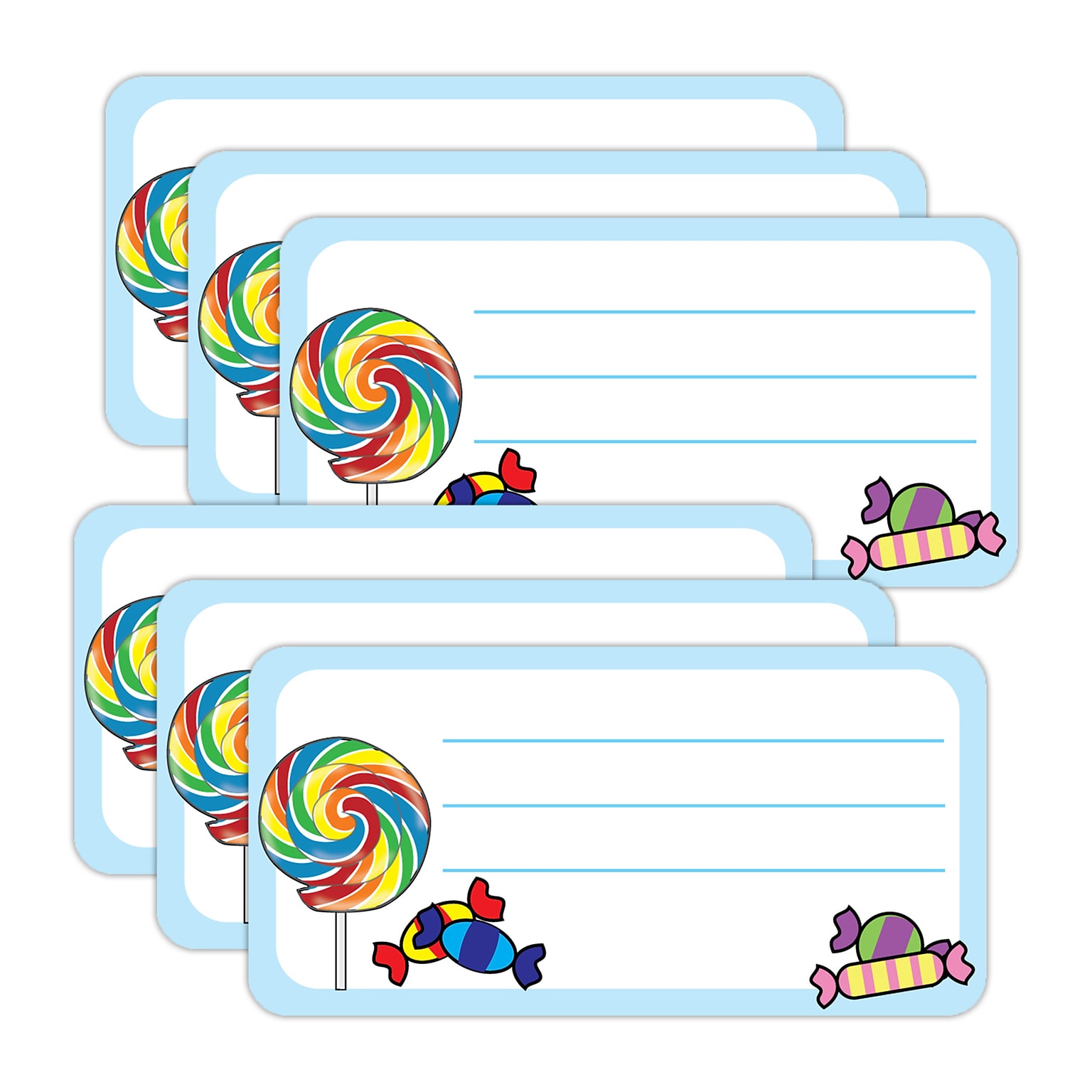 Creative Shapes Etc. Candy Nametags, 36/Pack, 6 Packs (SE-0799-6)