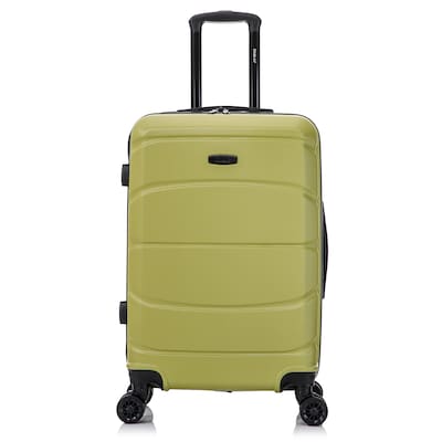 DUKAP Sense 24.39" Hardside Suitcase, 4-Wheeled Spinner, Green (DKSEN00M-GRN)