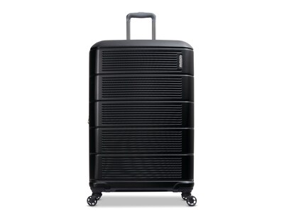 American Tourister Stratum 2.0 32.5" Plastic 4-Wheel Spinner Hardside Luggage, Jet Black (142350-1465)