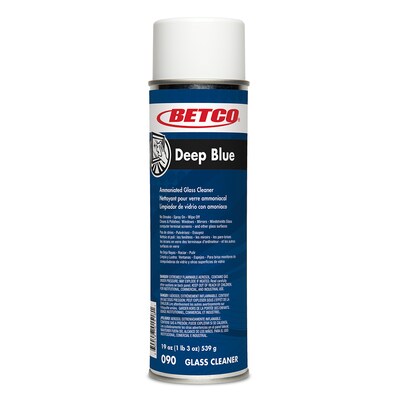 Betco Deep Blue Glass and Surface Cleaner, Fresh, 19 oz., 12/Carton (902300)