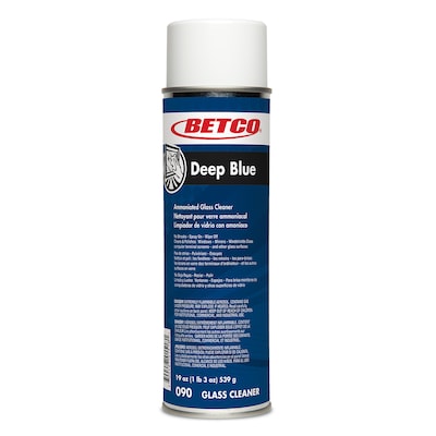 Betco Deep Blue Glass and Surface Cleaner, Fresh, 19 oz., 12/Carton (902300)