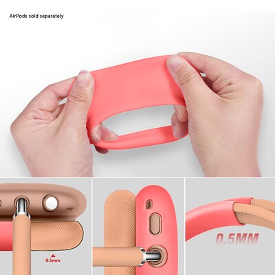 SaharaCase Silicone Combo Kit Case for AirPods Max, Orange (HP00186)