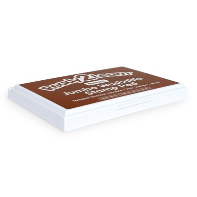 CENTER Washable Foam Stamp Pads, Brown Ink (CE-10032)