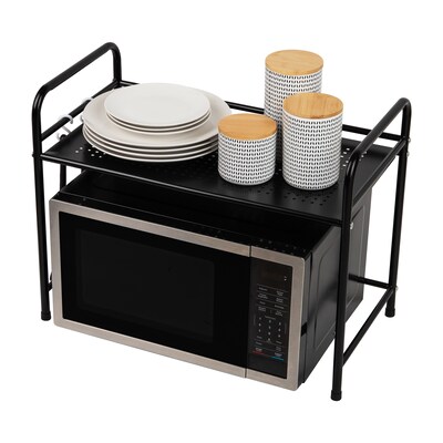 Mind Reader Metal Kitchen Shelf, Black (1TCOUMIC-BLK)
