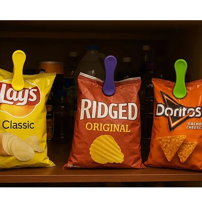 GIFT OF THE WEEK:  6 Pk Colorful Bag Clips