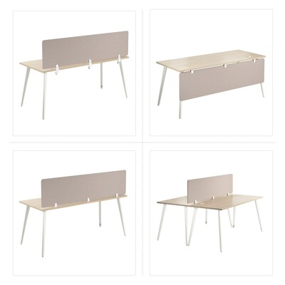 Bush Business Furniture Fabric Privacy Panel, 17.5"H x 70"W, Warm Beige (PSP170WB-03)