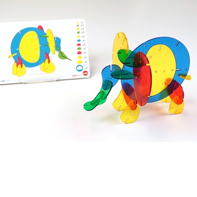 Edx Education Interlocking Rainbow Pebbles Combo Set, 92 Pieces/Set (CTU50126)