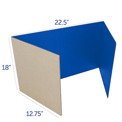 Flipside 18" x 48" Privacy Shield, Assorted, 24/Pack
