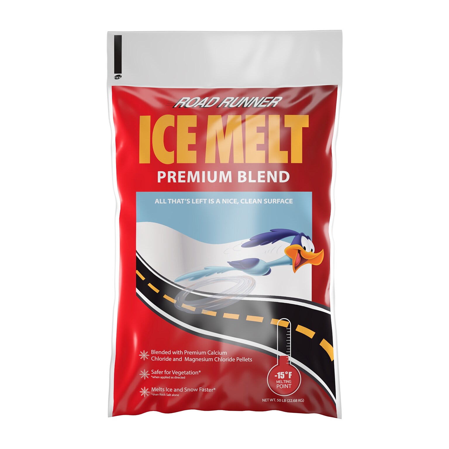 Scotwood Industries Road Runner Ice Melt Pellets, 50 lbs. Bag (SWO50BRR)