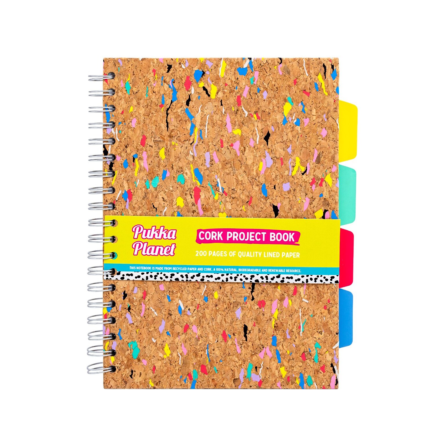 Pukka Pad Planet Project Book, 7.13 x 10.12, Wide-Ruled, 100 Sheets, Multicolor (9856-SPP)