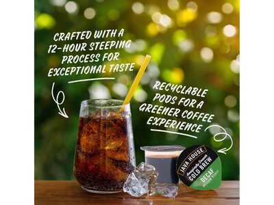 Java House Decaf Cold Brew Coffee Pods, Medium Roast, 12/Carton (FCC09351)