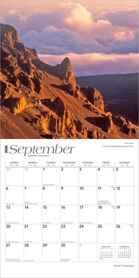 2026 BrownTrout Hawaii Volcanoes 12" x 12" Monthly Wall Calendar (9798330703593)