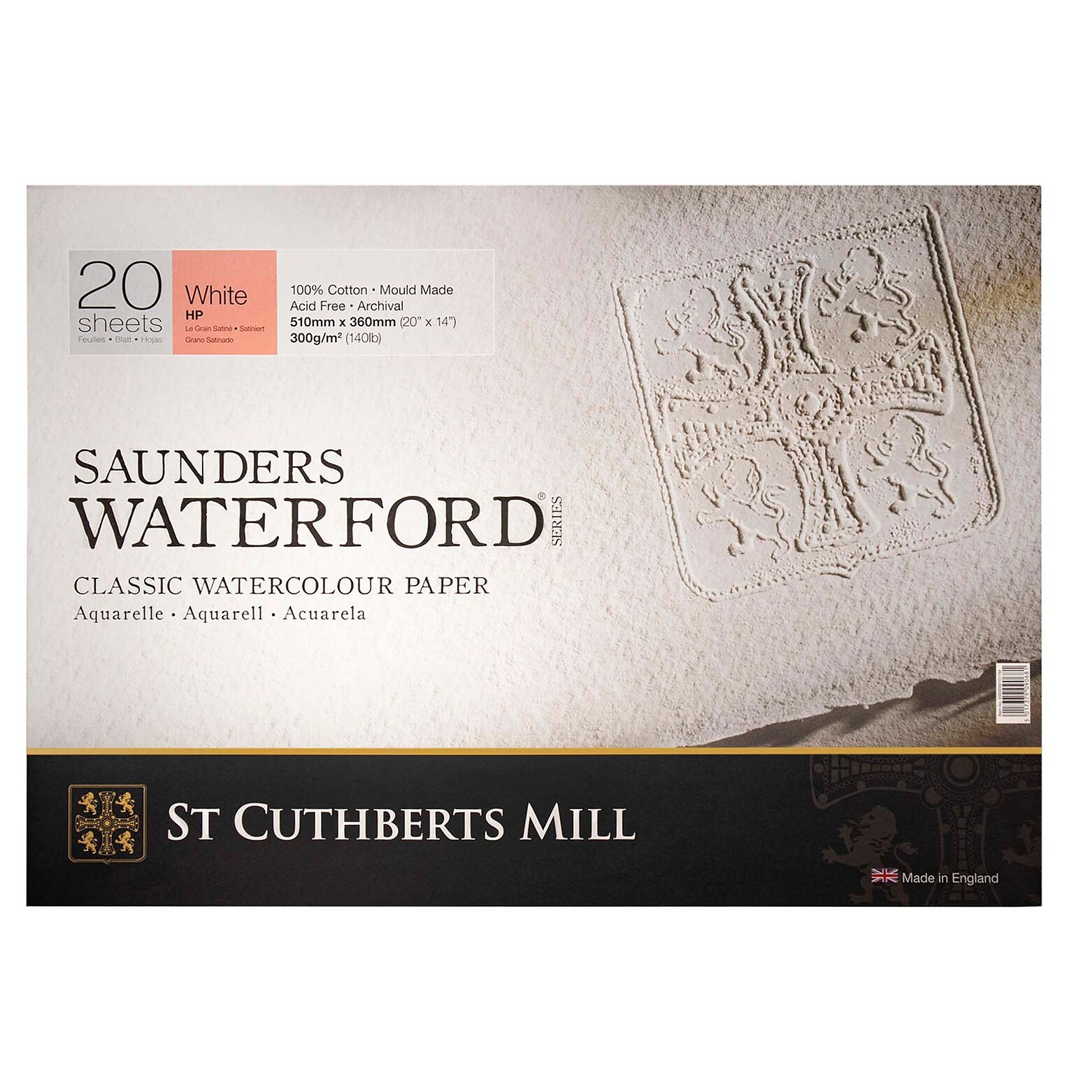 St Cuthberts Mill Saunders Waterford 14 x 20 Watercolor Sketch Pad, 20 Sheets/Pad (STCT45930001011M)