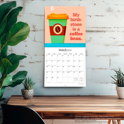 2026 Brush Dance But First Coffee 12" x 12" Monthly Wall Calendar (9798330706501)