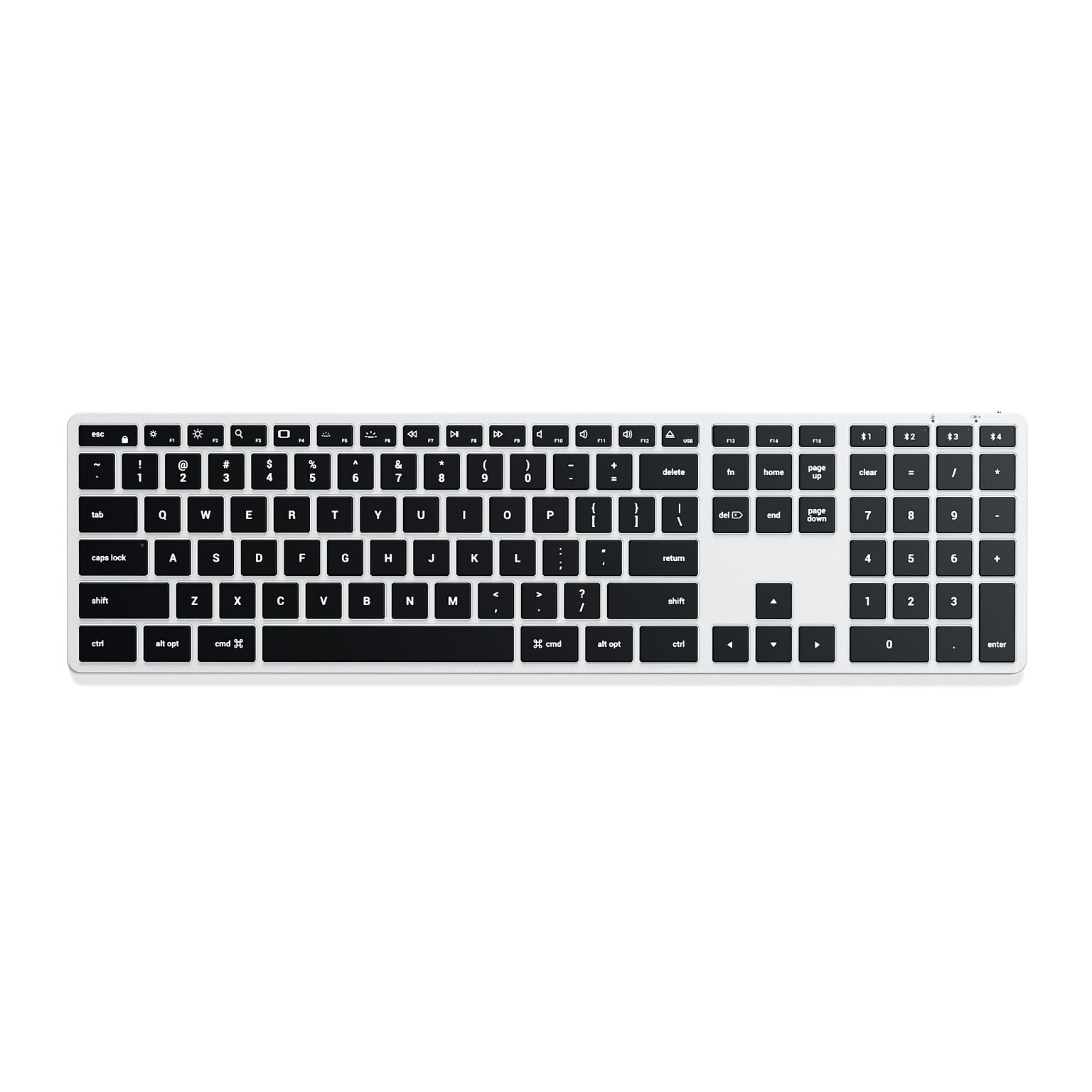 Satechi Slim X3 Wireless Keyboard for Apple MacOS, Silver (ST-BTSX3S)