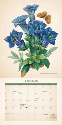 2026 Willow Creek Vintage Florals 12" x 12" Monthly Wall Calendar (56240)