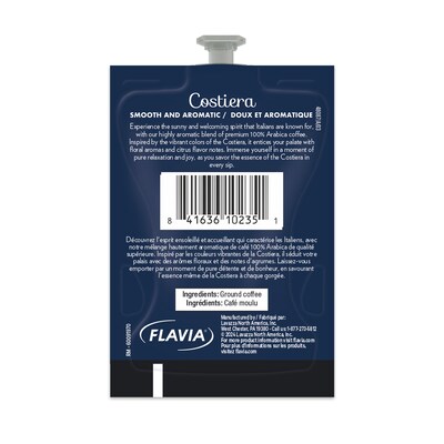 Lavazza Gran Aroma Citrus Coffee Flavia Freshpacks, Light Roast, 76/Carton (48087)