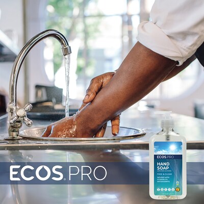 ECOS PRO Liquid Hand Soap, Free & Clear Scent, 17 Oz. (PL9663/6)