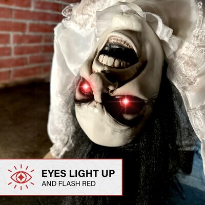 Haunted Hill Farm Lifesize Animatronic Possessed Woman (HHLADY-11FLSA)