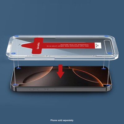 SaharaCase ZeroDamage Tempered Glass Screen Protector for Apple iPhone 16 Pro Max, Clear (ZD00157)