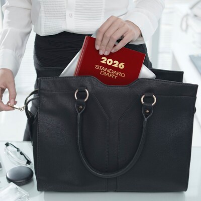 AT-A-GLANCE 2026 Hardcover Diary, 5.75" x 8.25", Red, (SD389-13-26)