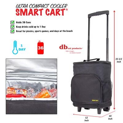 Dbest Ultra Compact Cooler Smart Cart, Black (01-568)
