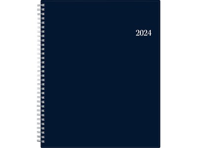 2024 Blue Sky Enterprise 8.5 x 11 Weekly & Monthly Planner, Navy Blue (142989)