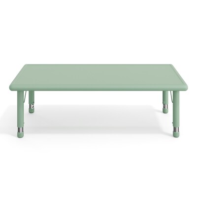 Flash Furniture Wren Rectangular Activity Table, 24" x 48", Height Adjustable, Sage (YUYCX012RECTSGE)