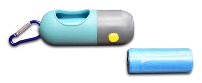 Doggie Bag Dispenser With Flashlight