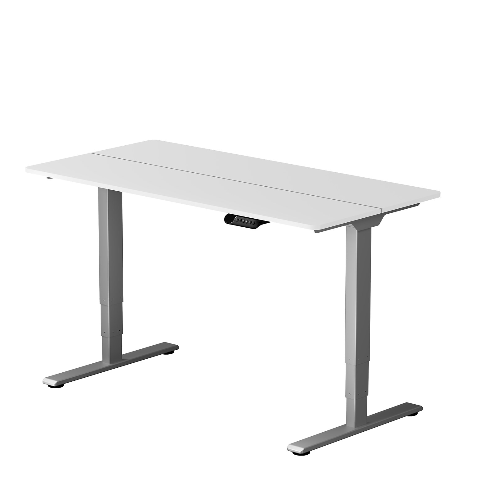 FlexiSpot ET362 55W Electric Adjustable Standing Desk, White/Grey (4S-S09010089)