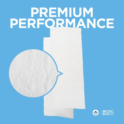 Pacific Blue Ultra Recycled C-Fold Paper Towels, 1-ply, 220 Sheets/Pack, 10 Packs/Carton (33587)
