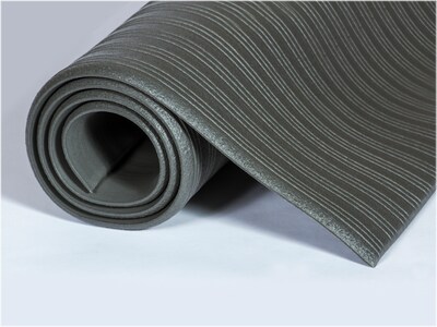 Crown Mats Tuff-Spun Foot-Lover Anti-Fatigue Mat, 24 x 36, Gray (FL 2436GY)