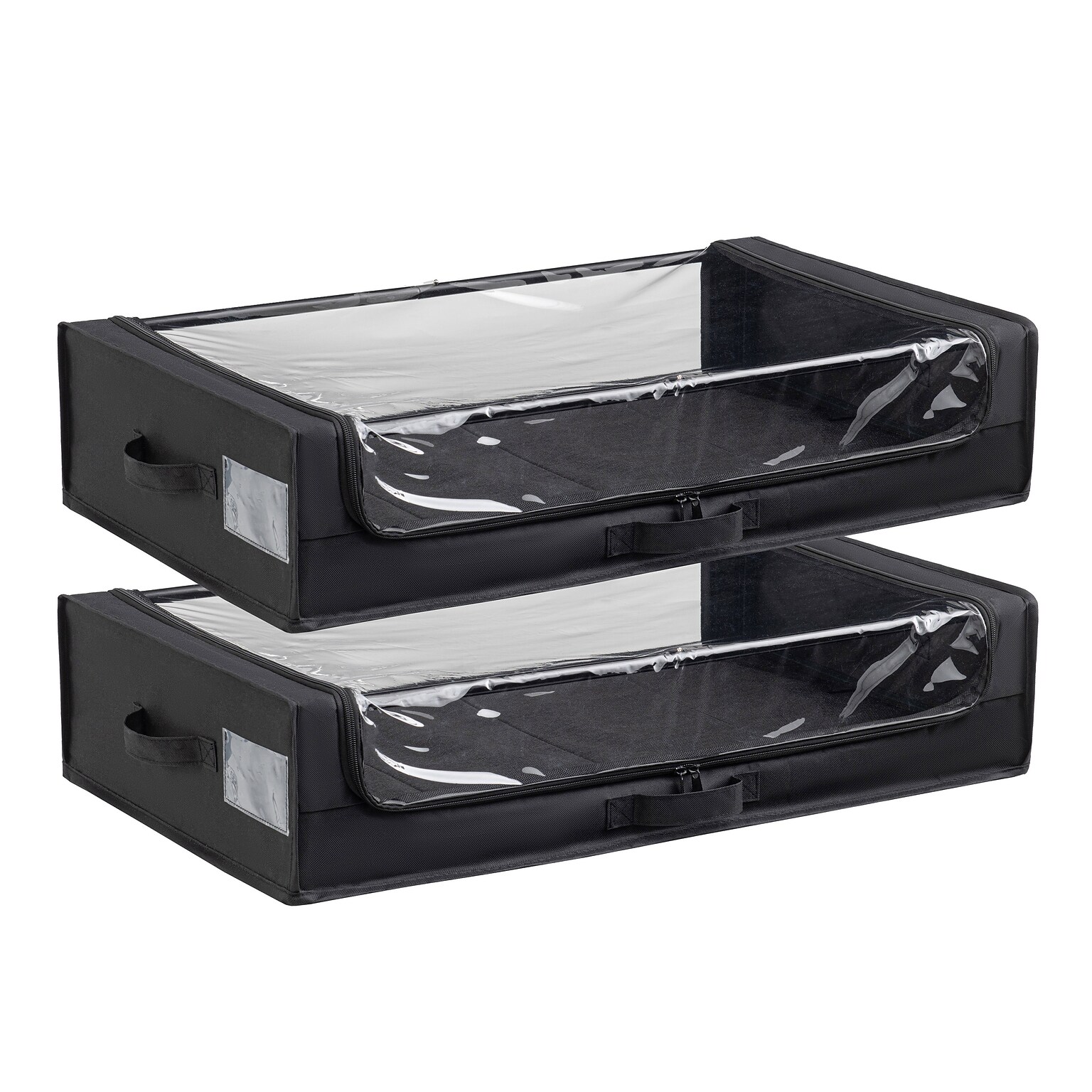 Techni Home 39 Quart Storage Container, Fabric, Black, 2/Pack (RTA-SUB305)