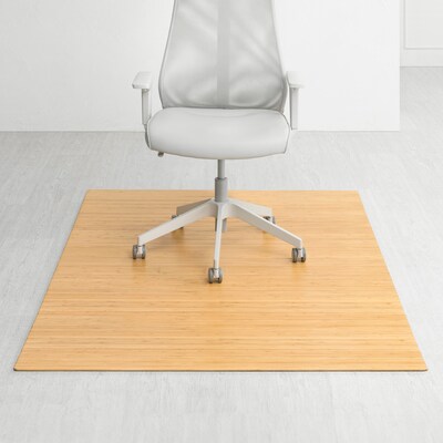 Anji Mountain Standard Bamboo Carpet & Hard Floor Chair Mat, 48 x 72, Natural (AMB24001)