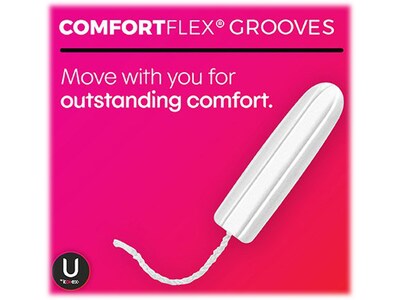 U by Kotex Click Regular Compact Tampon, Unscented, 32/Pack (51583)