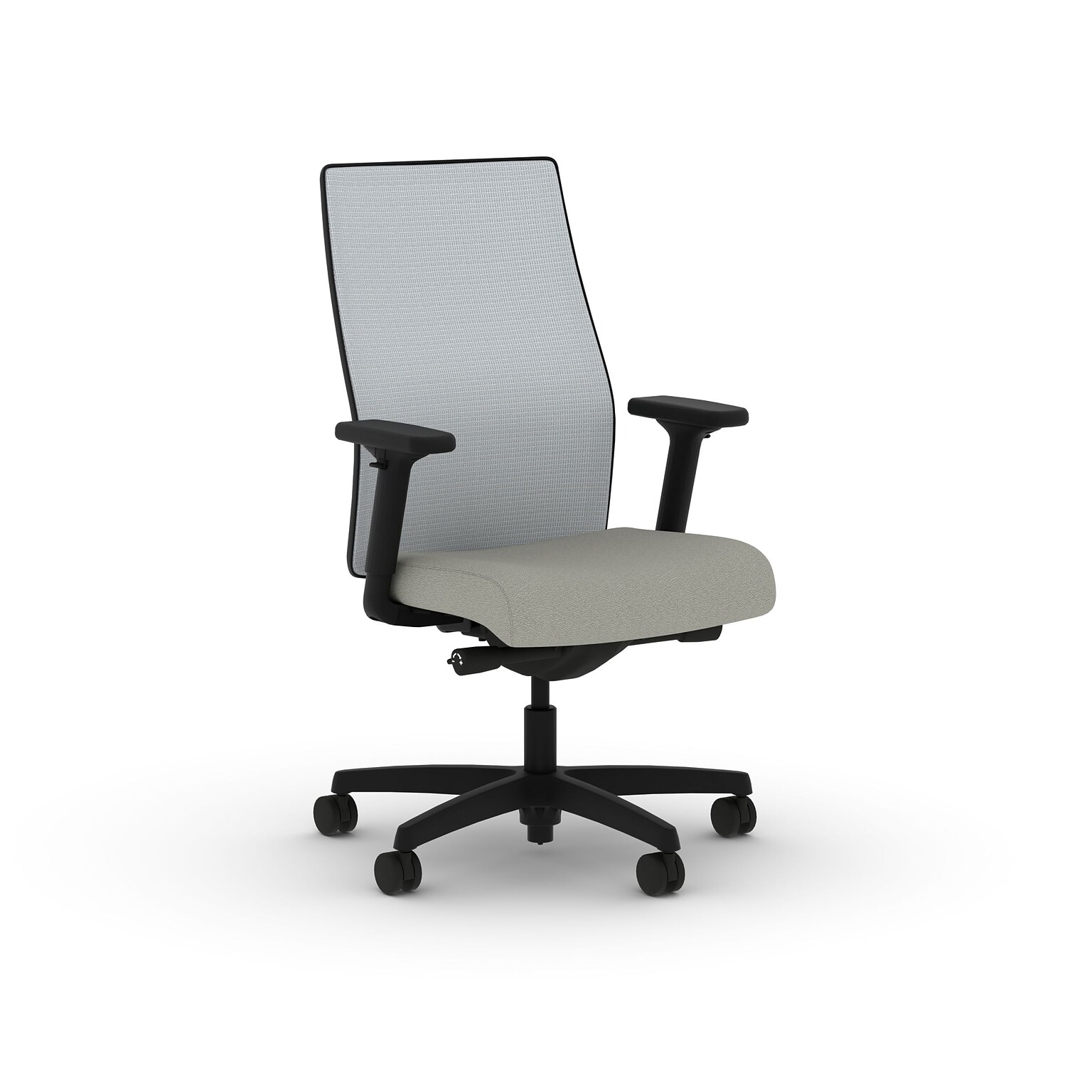 HON Ignition 2.0 Fabric/Mesh Swivel Task Chair, Fog (HONI2M2VFC03FIB)