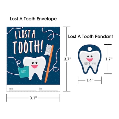 Barker Creek Lost a Tooth Awards & Envelopes, 8.5 x 5.5”, Multicolored, 30/Pack (441)