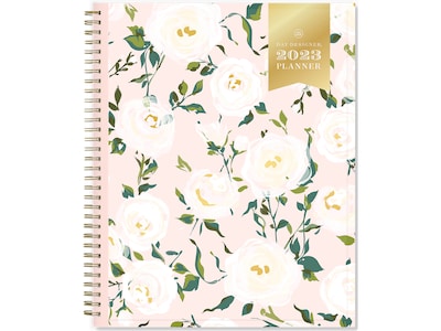 2023 Blue Sky Day Designer Coming Up Roses 8.5 x 11 Weekly & Monthly Planner, Multicolor (140092-23)