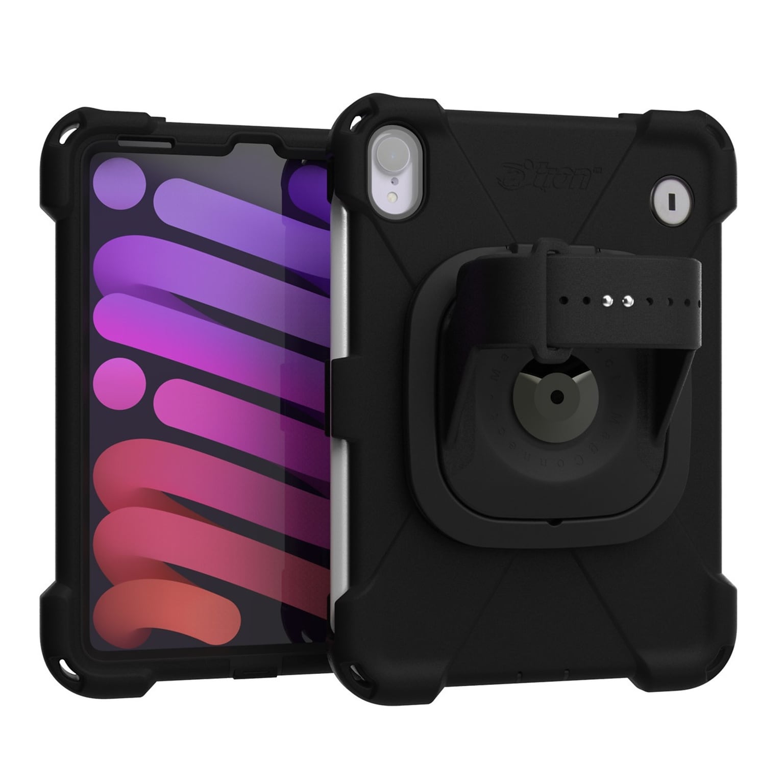 The Joy Factory aXtion Bold MPS 8.3 Lockable Rugged Case for iPad mini A17 Pro & 6th Gen, Black (CWA302KL)