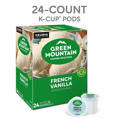 Green Mountain French Vanilla Coffee Keurig® K-Cup® Pods, Light Roast, 24/Box (5000330112)