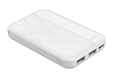 LAX 6600mAh Power Bank, White (LX16W)