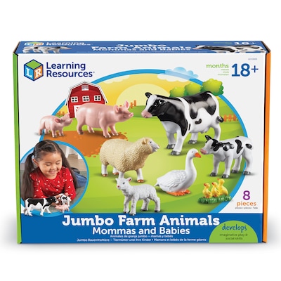 Learning Resources Jumbo Farm Animals: Mommas and Babies (LER0835)